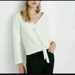 Madewell Women’s Texture & Thread Long Sleeve Top XS